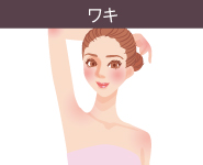 レーザートーニングの適応部位5:わき